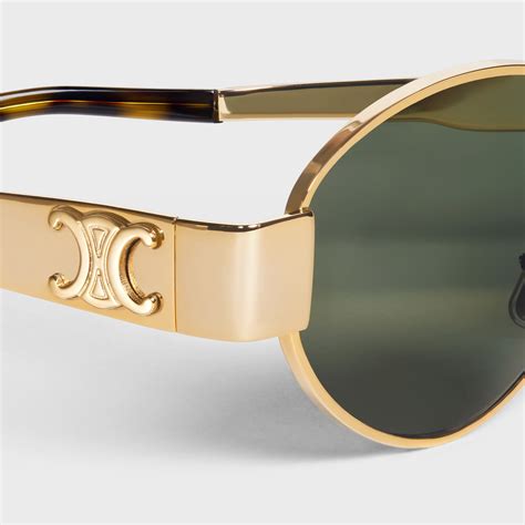 celine triomphe oval sunglasses|celine triomphe metal 01 sunglasses.